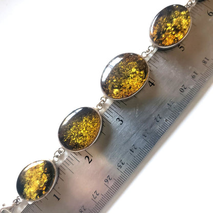 large beads amber bracelet