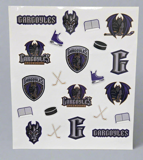Greensboro Gargoyles Sticker Sheet