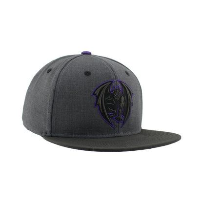 Greensboro Gargoyles Tier 2 Z430 Chr/Blk/Purple Taijutu 3D Flat Bill Hat