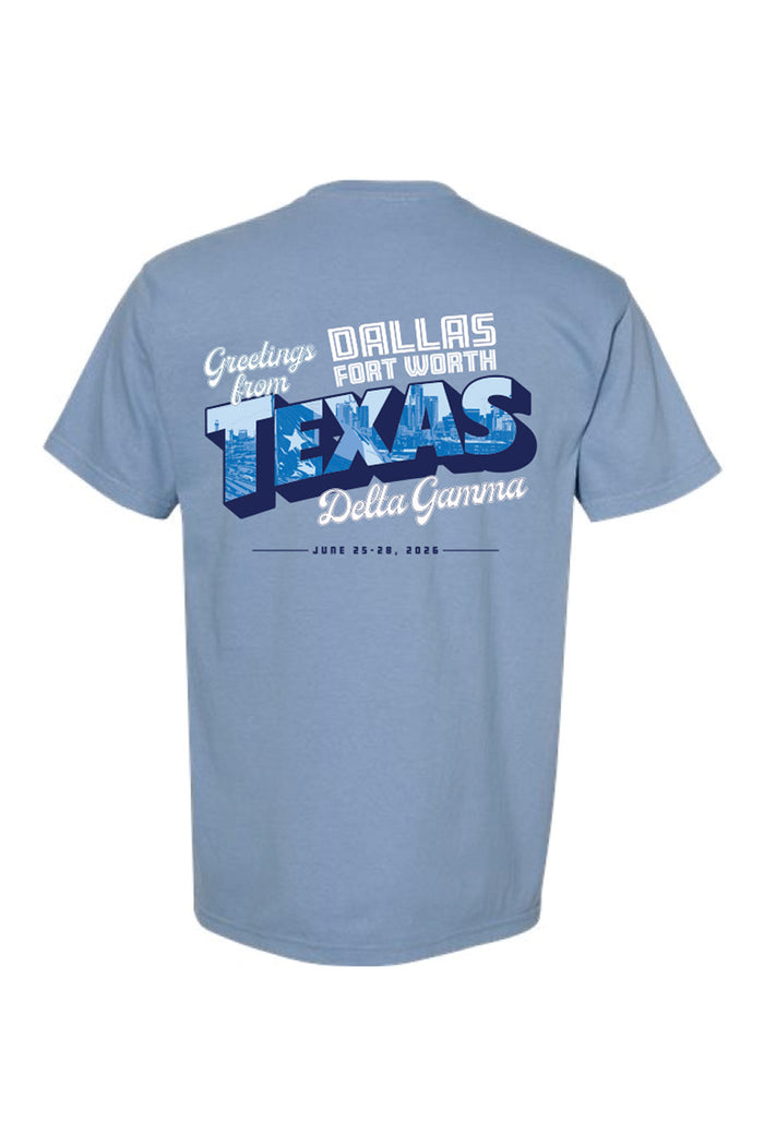 Greetings From Texas Tee - Hannah's Closet - The Official Boutique for Delta Gamma