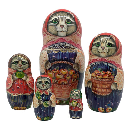 Russian grey cat doll