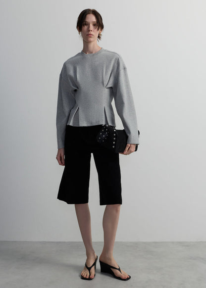 GREY SOFT TAILORING SWEATSHIRT