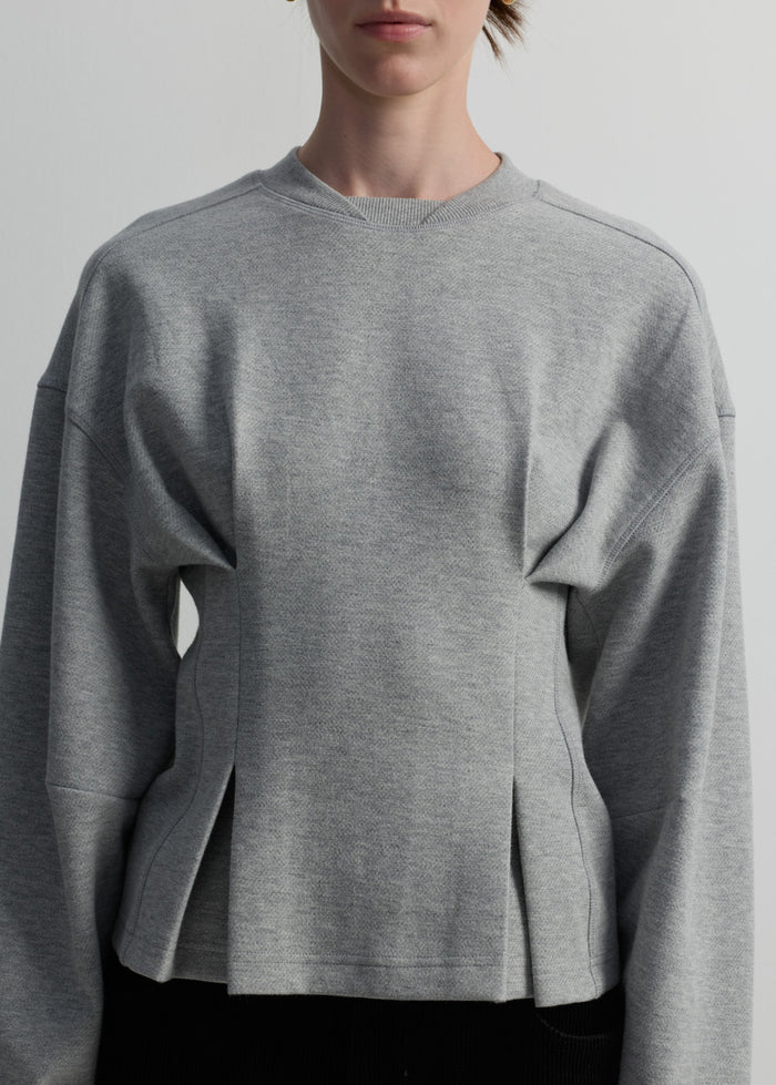 GREY SOFT TAILORING SWEATSHIRT