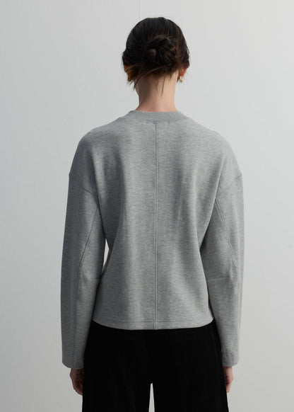 GREY SOFT TAILORING SWEATSHIRT