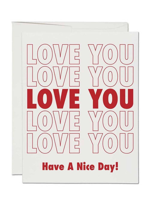 Grocery Bag Love Card