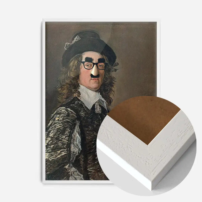 21x30cm | 8¼ x 11¾in / White Wood Frame