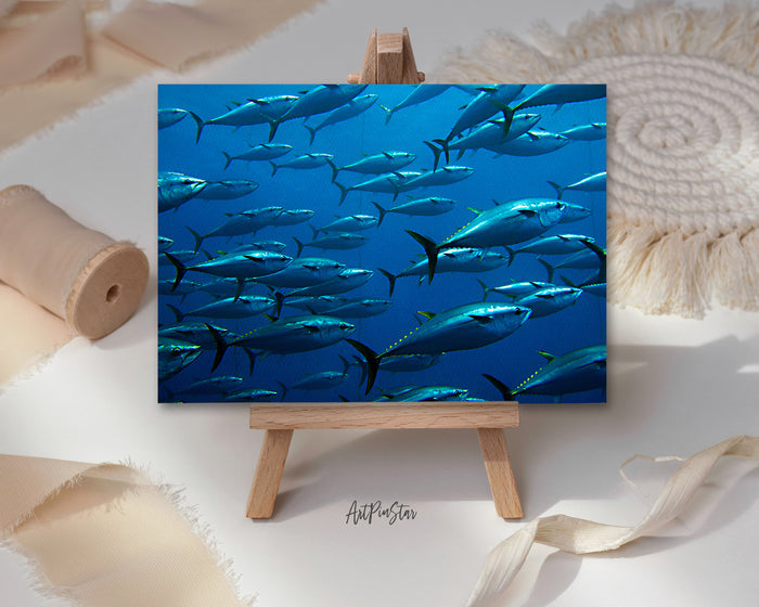 Group of Giant Tuna Landscape Custom Greeting Cards