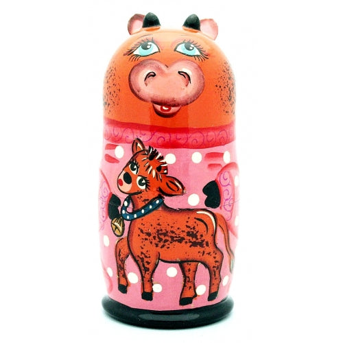 Happy Cow Nesting Doll