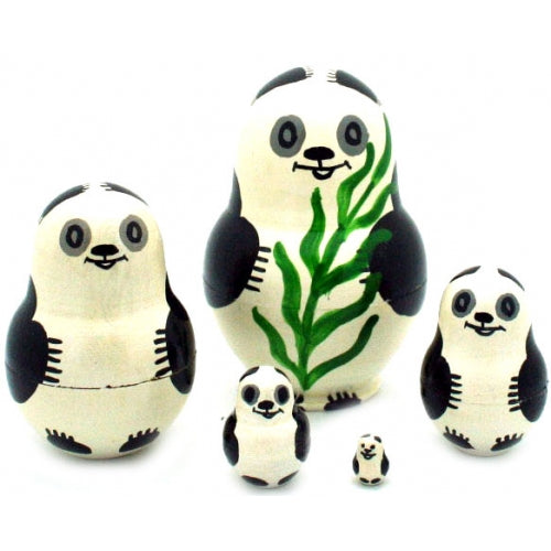 Happy Panda Nesting Doll