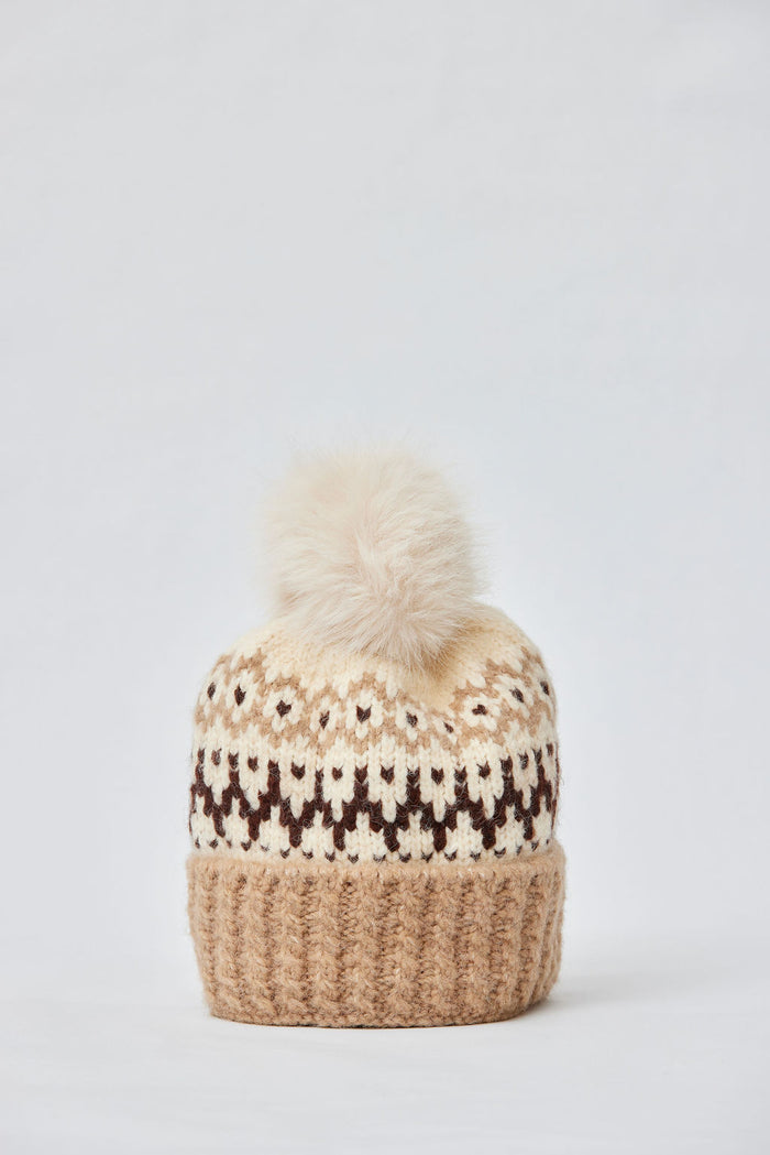 FAIR ISLE KNIT BEANIE