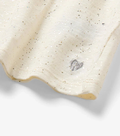 Hatley Puff Sleeve Tee in Cream Hot Melt