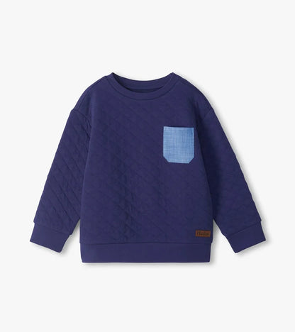 Hatley Quilted Pullover in Patriot Blue
