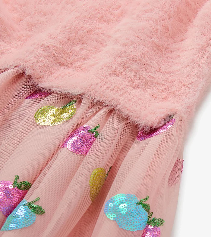 Hatley Sequin Dress in Apple Orchard