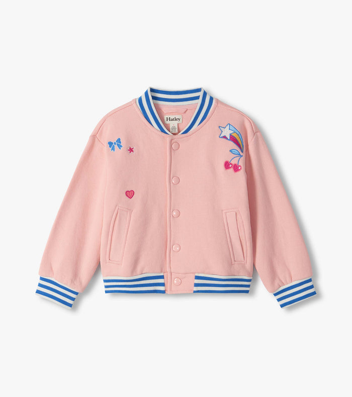 Hatley Varsity Bomber in Blossom