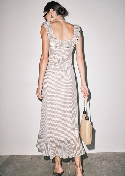 Hattie Maxi Dress - Cream Stripe