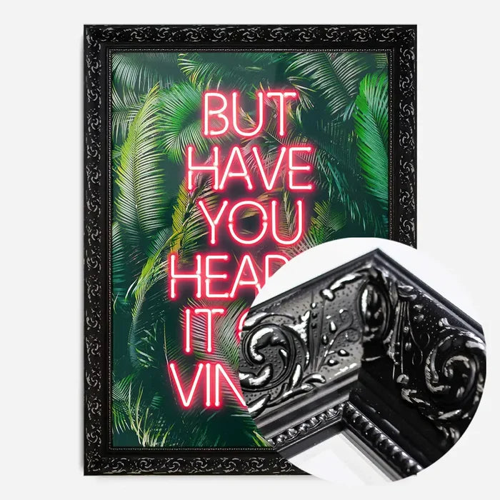 21x30cm | 8¼ x 11¾in / Black Ornate Frame