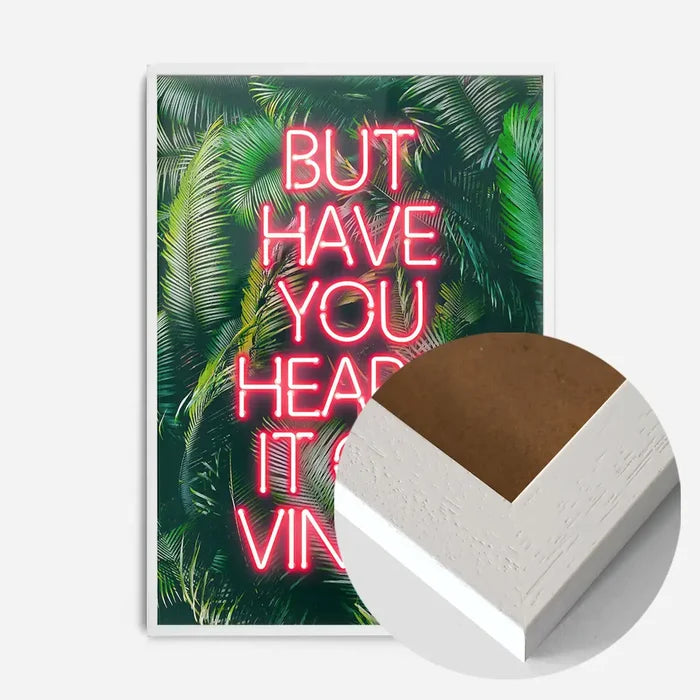 21x30cm | 8¼ x 11¾in / White Wood Frame