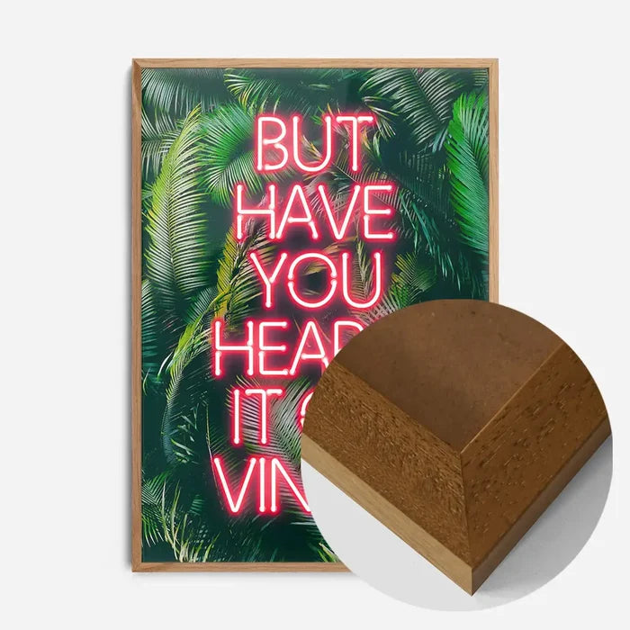 21x30cm | 8¼ x 11¾in / Oak Wood Frame