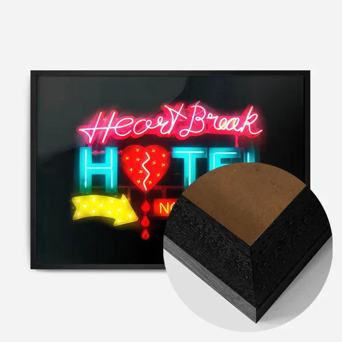 21x30cm | 8¼ x 11¾in / Black Wood Frame