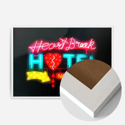 21x30cm | 8¼ x 11¾in / White Wood Frame