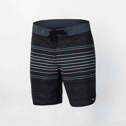Heat Stripe Scallop 18" Boardshort - Black