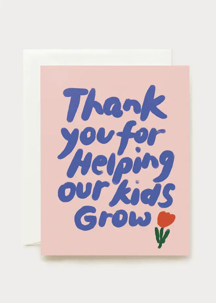 Helping Kids Grow Thank You Card
