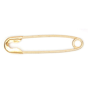 Hemline Safety Pins: Brass: 23mm: 50 Pieces
