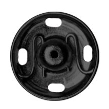 Hemline Snap Fasteners: Sew-on: Black: 15mm: Pack of 4 - Snaps
