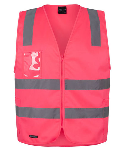 Hi Vis (D+N) Zip Safety Vest 6DNSZ
