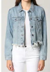 Hidden Jeans Classic Cropped Fitted Jacket