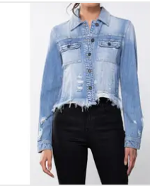 Hidden Rebel Fitted Jean Jacket