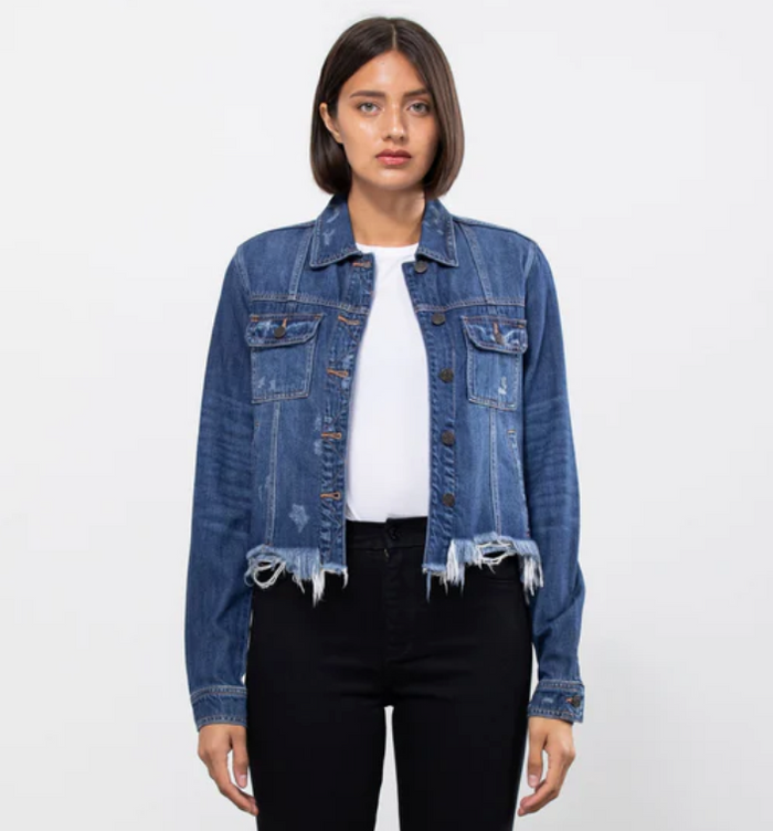 Hidden Rebel Fitted Jean Jacket