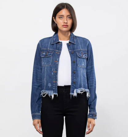 Hidden Rebel Fitted Jean Jacket