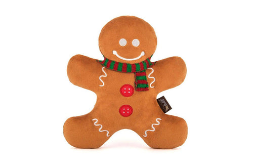 Holiday Classic Gingerbread Man Dog Plush Toy