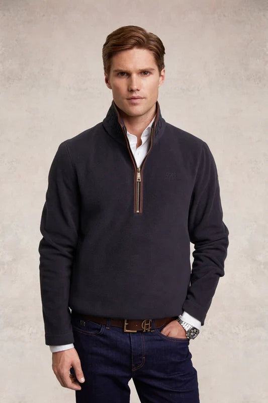 Holland Cooper Men's Country Fleece Quarter Zip