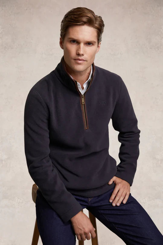 Holland Cooper Men's Country Fleece Quarter Zip
