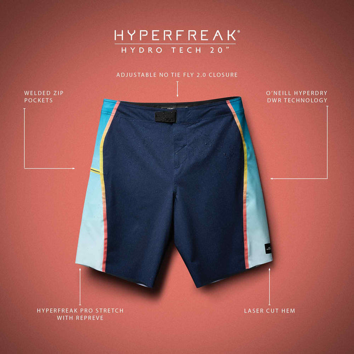 HyperFreak Hydro Tech 20" Boardshort - Navy