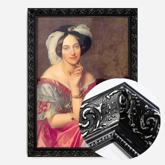 21x30cm | 8¼ x 11¾in / Black Ornate Frame