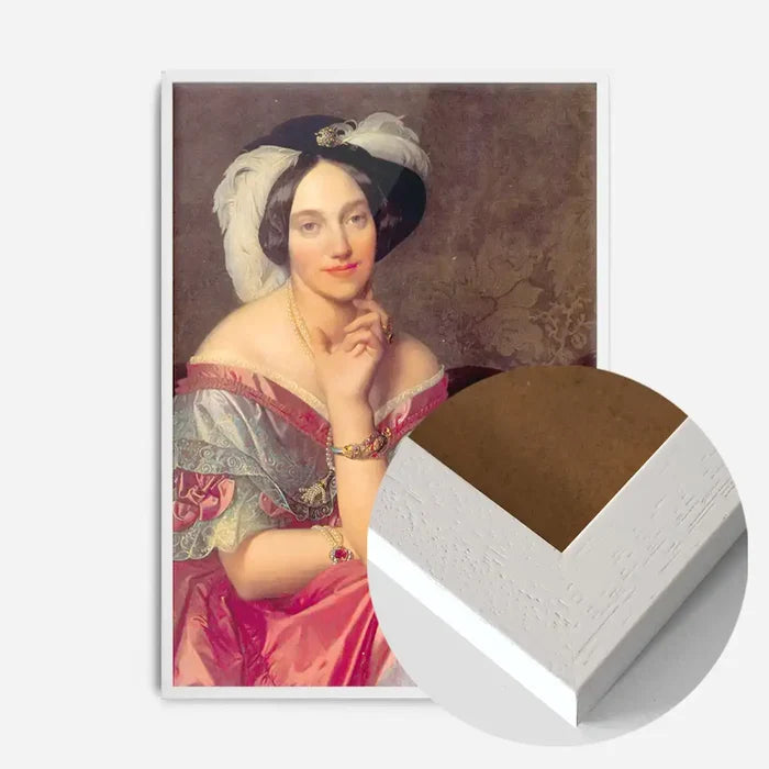21x30cm | 8¼ x 11¾in / White Wood Frame