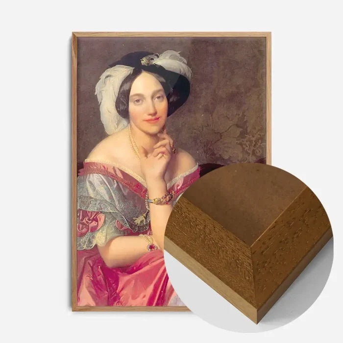 21x30cm | 8¼ x 11¾in / Oak Wood Frame