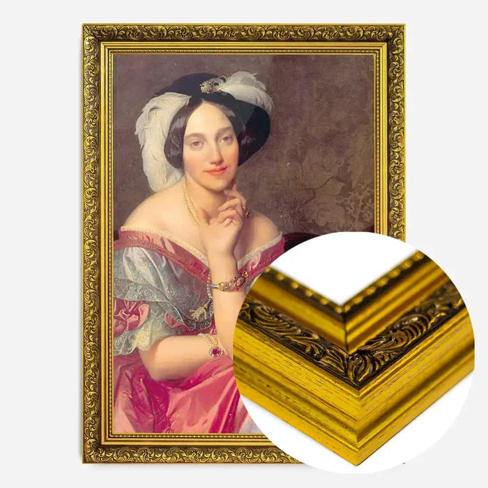 21x30cm | 8¼ x 11¾in / Gold Ornate Frame