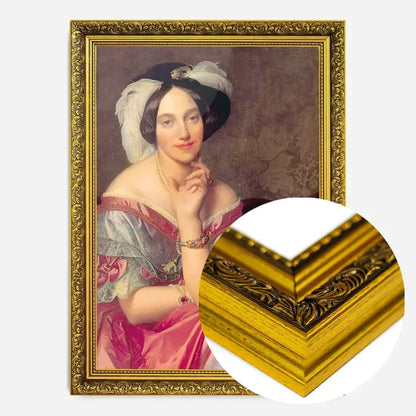 21x30cm | 8¼ x 11¾in / Gold Ornate Frame