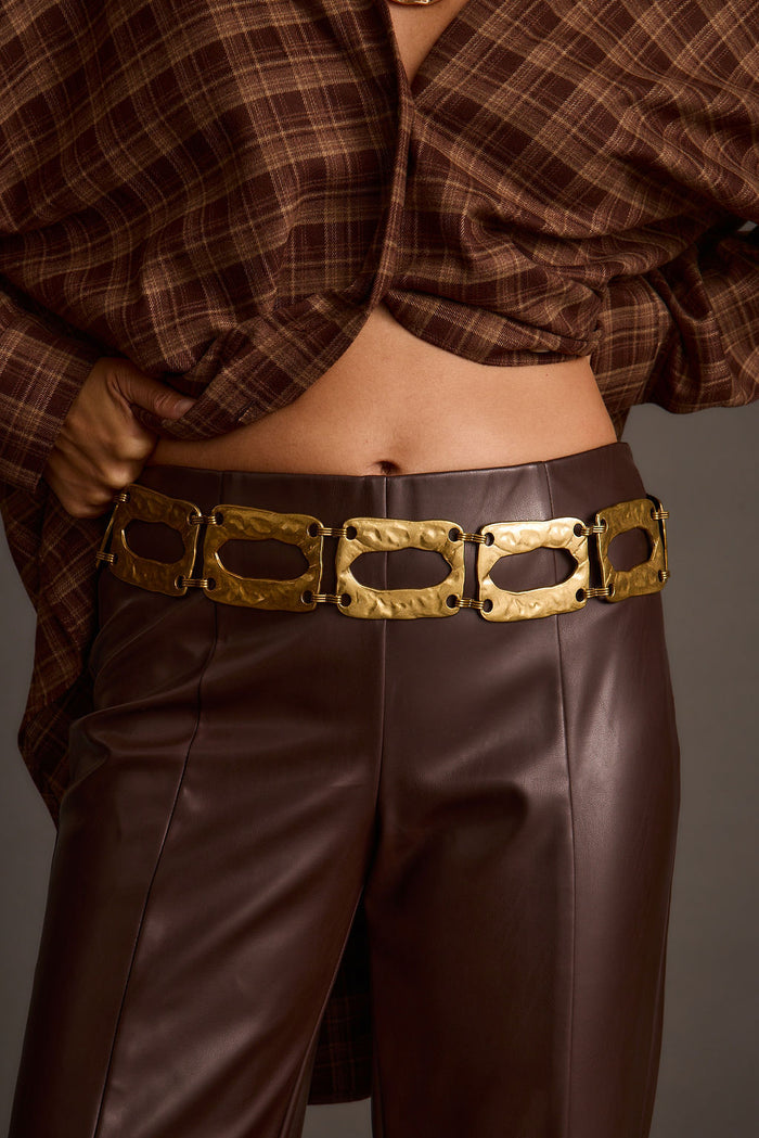 Ines Antique Gold Chain Belt