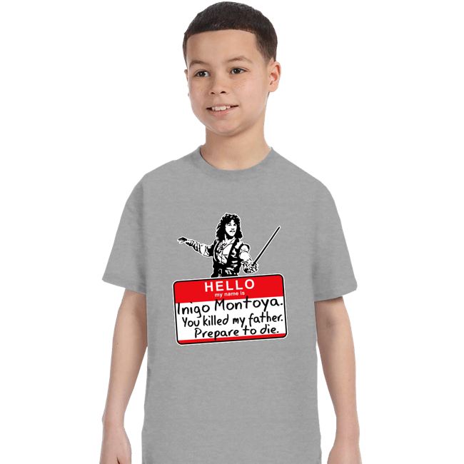 Daily_Deal_Shirts T-Shirts, Youth / XS / Sports Grey Inigo Hello