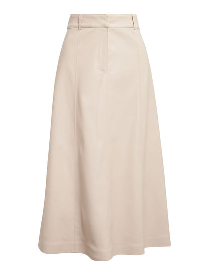 Isla Vegan Leather Midi Skirt Forever New