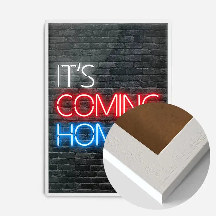 21x30cm | 8¼ x 11¾in / White Wood Frame