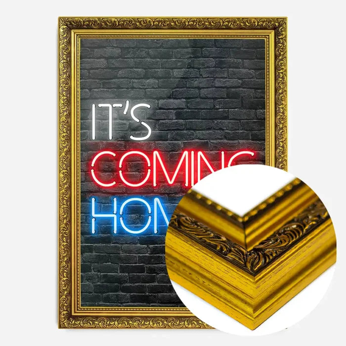 21x30cm | 8¼ x 11¾in / Gold Ornate Frame