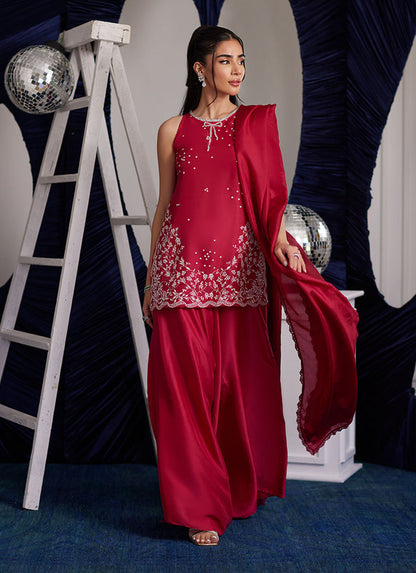 Izzy Hot Pink Shirt And Dupatta
