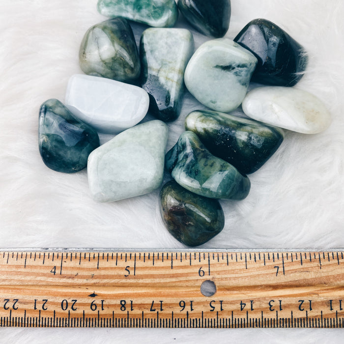 Jade Tumbled Stone - The Bead N Crystal & Enclave Gems