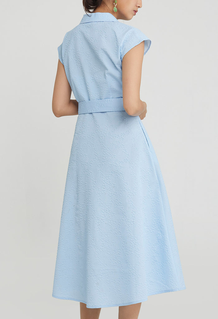 Jasmine Crest Frontie Button-Up Midi Dress